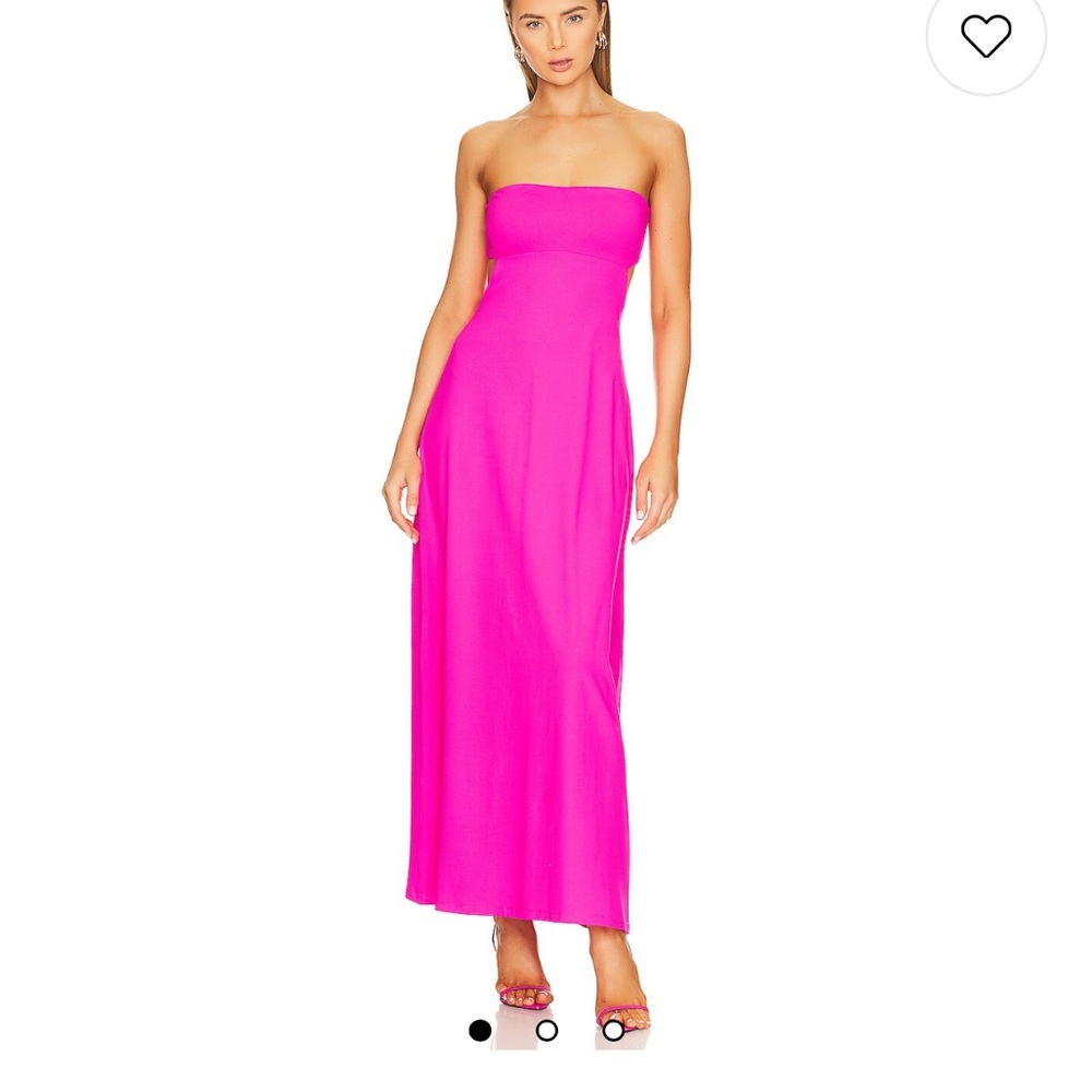 Susana Monaco Pink Strapless Maxi Dress